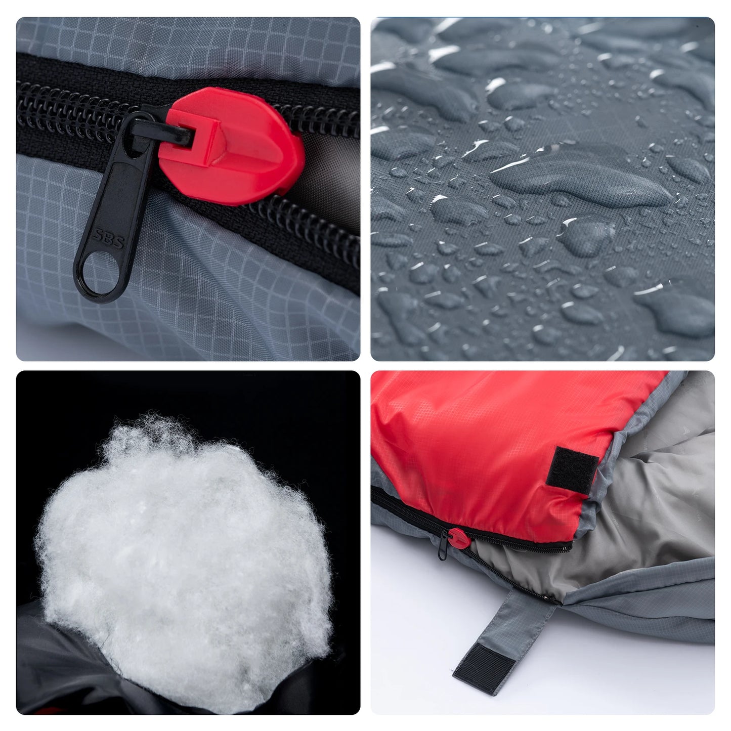 BISINNA 4 Season Camping Sleeping Bag With Pillow Lightweight Waterproof Warm Backpacking Sleeping Bag for Outdoor Hiking
